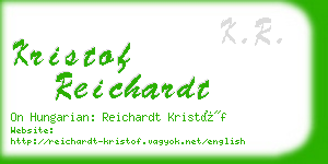 kristof reichardt business card